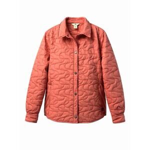 Woolrich Quilted Coat Jacket Winter Coral Womens XL Cabincore Machine Wash Light